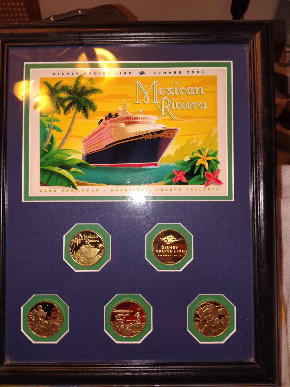 Disney Vintage-style cruise Coin certificate print